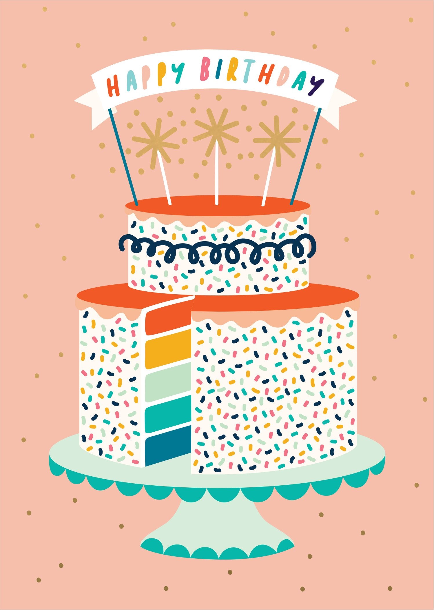 Birthday Card - Birthday Cake